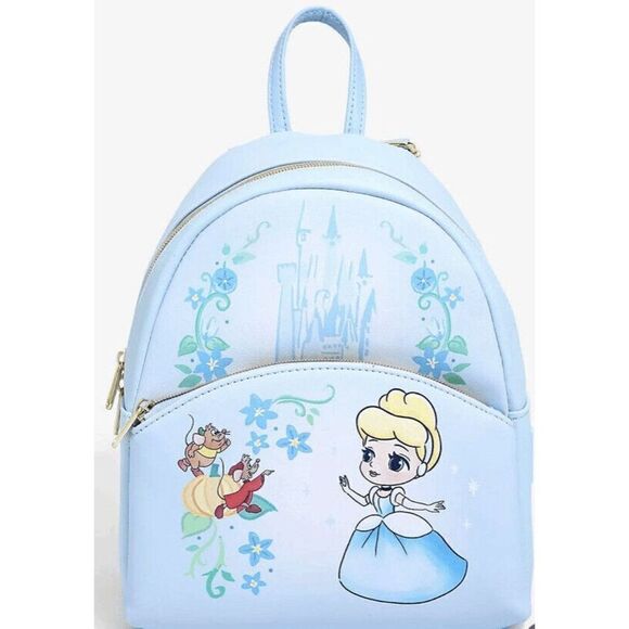 Disney Loungefly Cinderella Gus Gus Jaq Chibi Mini Backpack